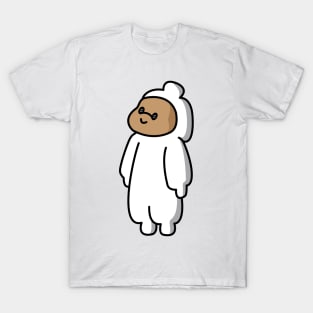 simple cute couple animation boy's side T-Shirt